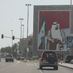 Straßenszene in Abu Dhabi