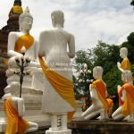 Buddhagruppe in Ayutthaya / Thailand