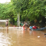 Überschwemmung in Luang Prabang / Laos