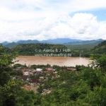 Ausblick über Luang Prabang und den Mekong in Laos