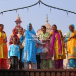 Indische Frauengruppe in Rajasthan