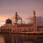 Abendstimmung bei der Moschee in Kota Kinabalu / Sabah / Borneo