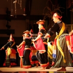 Traditionelle Tanzveranstaltung im Cultural Village bei Kuching / Sarawak / Borneo