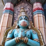 Hanuman im Tempel in Trichy